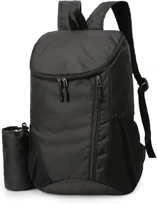 flintronic Mochila Plegable Ultraligera, Mochila de Senderismo para Hombres Mujeres, Mochila de Viaje Impermeable, Ideal para Trekking, Viajes, Senderismo y Campamento(Negro)