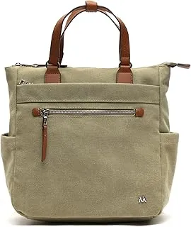 MISAKO Evolet mochila de tela con asa de mano Mujer - Evolet Verde 30x28x13cm