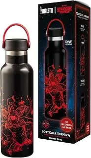 Bialetti Bialetti Botella térmica Stranger Things, 600 ml – brilla en la oscuridad, mantiene la temperatura, no apta para lavavajillas